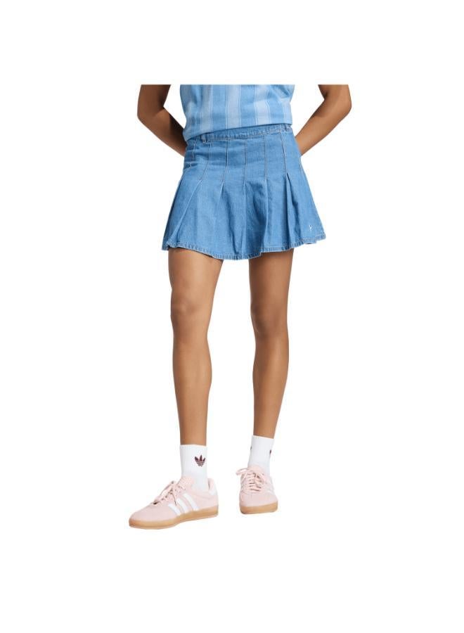 adidas Originals DENIM PLEATED SKIRT - Image 1